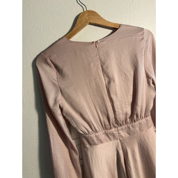 Billy J Soft Pink Starry Nights Tie Front Dress Womens Size 6 NWT - Picture 8 of 9